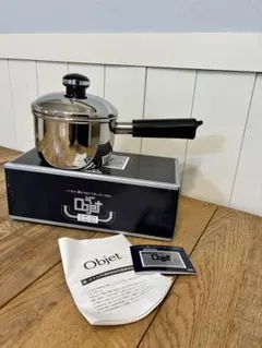 新品 オブジェ 3層鋼鍋 ミルクパン 12cm OJ-1のサムネイル