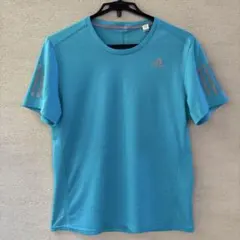 adidas アディダス ランニング Tシャツ ライトブルー　Ｌサイズ