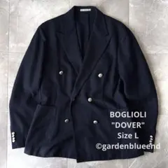 BOGLIOLI DOVER 銀ボタン 4B ダブルジャケット ウール サイズLのサムネイル