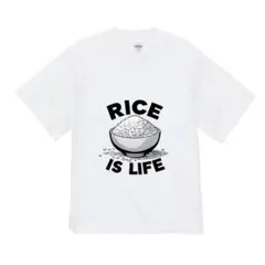 早いもの勝ち✨ハイクオリティー Tシャツ 米 人生 感謝 前 ホワイト Lサイズ