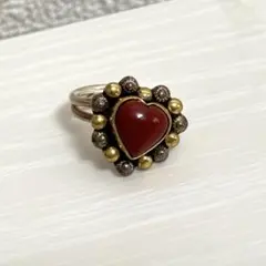 【美品】バカラ トレフル クリスタル リング イリゼルビー（レッド×ゴールド） 美品】バカラ トレフル クリスタル リング イリゼルビー（レッド