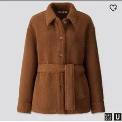 新品 ・ 未使用　UNIQLO U　ボアフリース　ショートコート