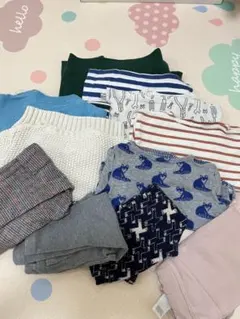 ブランド物入り秋冬セット90cm 10点＋おまけ