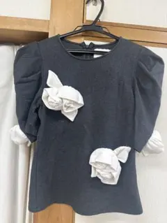 新品正規 Bibiy ROSETTE TEE ホワイト ビビィ - メルカリ