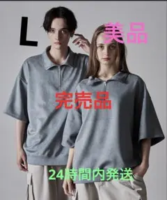 CLEL ハーフジップ デザイン 半袖プルオーバーTシャツ