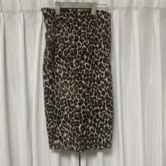 INGNI ヒョウ柄　タイトスカート　ミモレ丈　膝下　レオパード