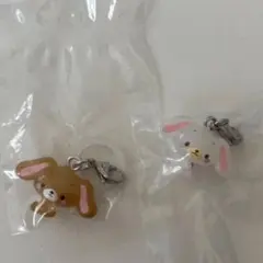 サンリオキャラクターズ ゆるっとめじるしアクセサリーしろうさ くろうさ