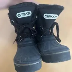 OUTDOOR 防水スノーブーツ ファー付き