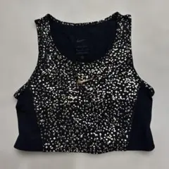 ひ*り様 Nike DRI-FIT スパンコールタンクトップ M 黒/金