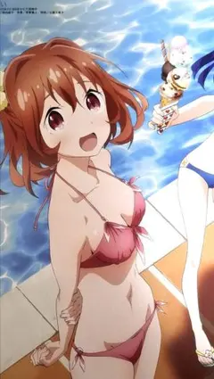 装神少女まとい　フリップフラッパーズ　両面ピンナップ　メガミマガジンより
