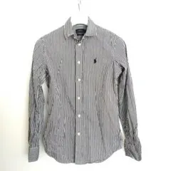 POLO RALPH LAUREN ストライプシャツ 刺繍ロゴ