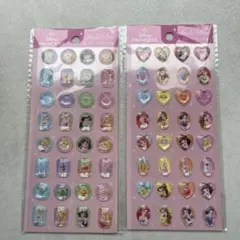 ストーンシール ディズニープリンセス 2枚セット