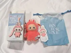 【N】LABUBUラブブ PIN FOR LOVE ぬいぐるみペンダント