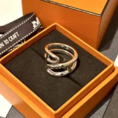 【新品激レア】エルメス　シェーヌダンクル リング　ツイスト パンク希少サイズ58 HERMES エルメス リング パンクツイスト Punk Twist Chaine d