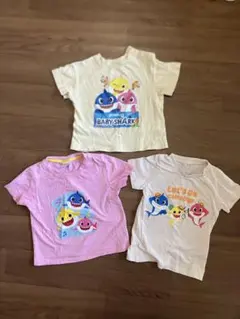 ピンキッズ　ベイビーシャーク Tシャツ3枚セット 90 95 100