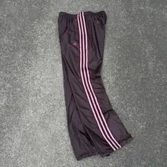 00s old adidas nylon pants テック ドローコード 茶色 - メルカリ