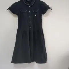 pom ponette 半袖ワンピース 130cm ブラックのサムネイル