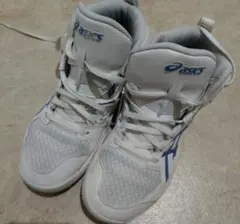 ASICS DUNK SHOT ホワイト/ブルー ハイカット