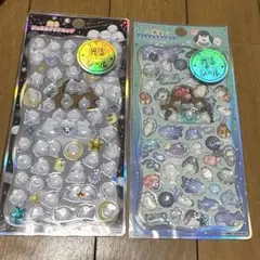 光るジュエルプチドロップシール　ストーン付き