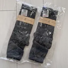 stample メリノウール 5本指ハイソックス ダークグレー S18-20cm