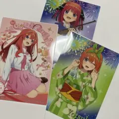 五等分の花嫁　クリアポスターコレクション　３枚セット