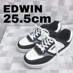 EDWIN エドウィン スニーカー 25.5cm ブラック ホワイト 20のサムネイル