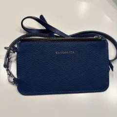 BANDOLIER ネイビー レザーポーチ