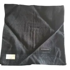 BURBERRY 　メンズハンカチ　パープル系　ヘリンボーン