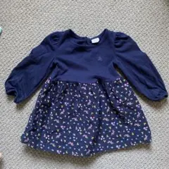 GAP baby ネイビー フラワープリント ワンピース 18-24months
