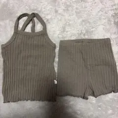 peekaboo タンクトップとショートパンツセット