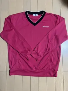 YONEX ピンク Vネック 長袖ウェア Mサイズ