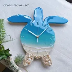 146 オーシャンアート　レジンアート　海アート　ウミガメ　夏　壁掛け 146 オーシャンアート レジンアート 海アート ウミガメ 夏 壁掛け