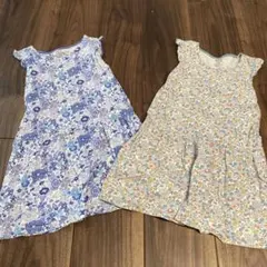 140ユニクロxLIBERTY LONDON ノースリーブワンピース 2点セット