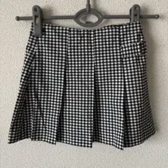 ZARA ギンガムチェック プリーツスカート 128cm