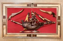 希少 大型 116cm ヴィンテージ 船舶 航海モチーフ ウォールミラー 希少 大型 116cm ヴィンテージ 船舶 航海モチーフ ウォールミラー