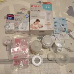 Pigeon ハンディフィット 電動母乳搾乳器　アダプター付
