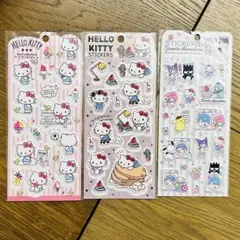 サンリオ キティ ぷくぷくシール 台湾限定 3点セット