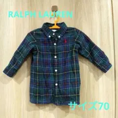 ラルフローレン チェックシャツ ベビー サイズ70