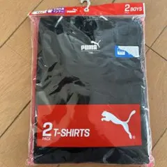 PUMA 黒 Tシャツ 2枚セット 140