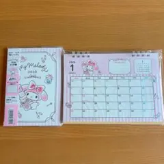 サンリオ マイメロディ 2026年A6手帳 卓上カレンダーセット 令和8年