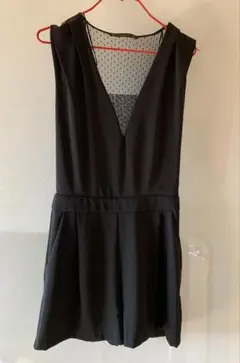 ZARA BASIC キュロットオールインワン　黒 M