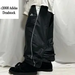 00s Adidas デッドストック トラックパンツ ジャージ シルキーブラック