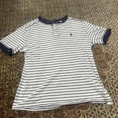 Polo Ralph Lauren ヘンリーネック ボーダー Tシャツ XLのサムネイル