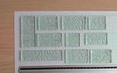 ■花柄ガラス端材 (凹凸少ないタイプ)