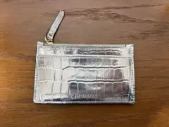 【廃番】HASHIBAMI メタリック　フラグメントケース シルバー　クロコ柄