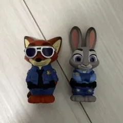 ズートピア ソフビパペットマスコット　ニック　ジュディ