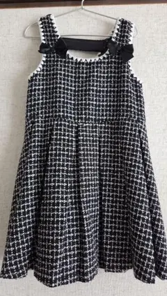 H&M　キッズ ツイード風ワンピース　130