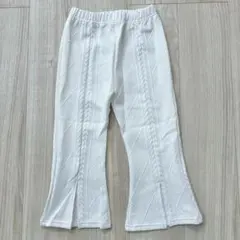 フレアパンツ ホワイト
