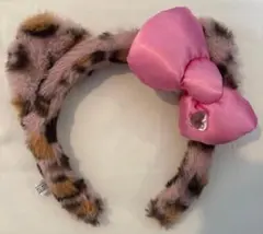 【値下げ無し】USJ　ヒョウ柄　ハローキティ　カチューシャ　ピンク