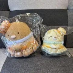 【新品未使用】すみっコぐらしとんかつ、ねこぬいぐるみ